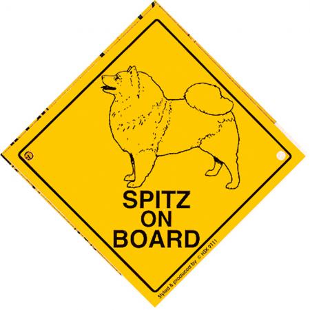Schild mit Saugnäpfen - SPITZ ON BOARD - 309111 - Gr. ca. 15 x 15 cm
