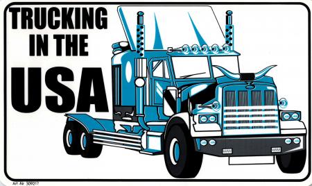 Truck- Schild - TRUCKING IN THE USA - Gr. 25 x 15 cm - 309216