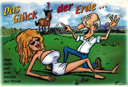 Schild - Das Glück der Erde liegt - Gr. 30 x 20 cm - 309225