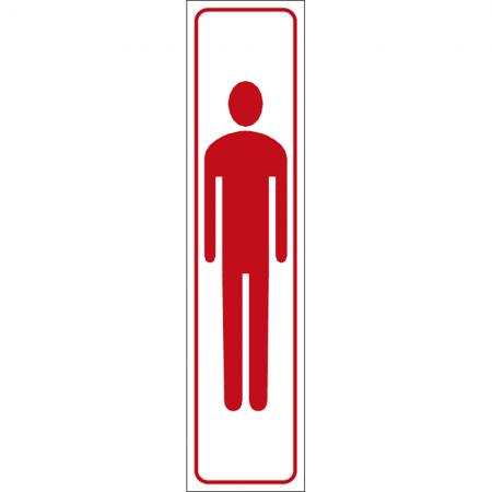 Hinweisschild - Figur Herr - Gr. 20 x 5 cm - 309314