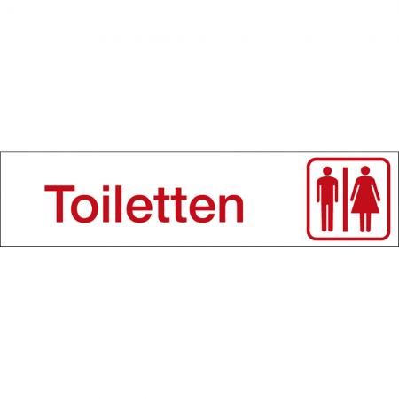 Hinweisschild - Toiletten - Gr. ca. 25 x 6 cm - 309326