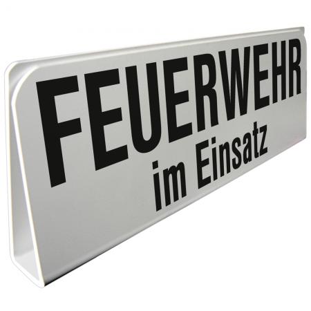 Klemmschild fuer Sonnenblende Auto - Feuerwehr im Einsatz - 309504 Gr. ca. 29,5cm x 10cm x 2,5cm