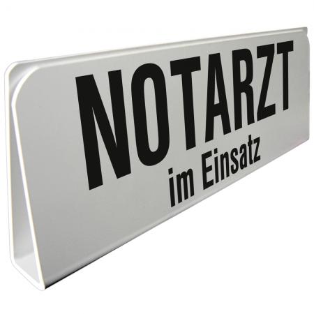 Klemmschild fuer Sonnenblende Auto - Notarzt im Einsatz - 309505 Gr. ca. 29,5cm x 10cm x 2,5cm