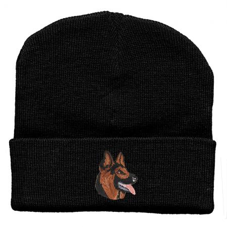 Hip-Hop Mütze mit Einstickung - Schäferhund - 31522 schwarz