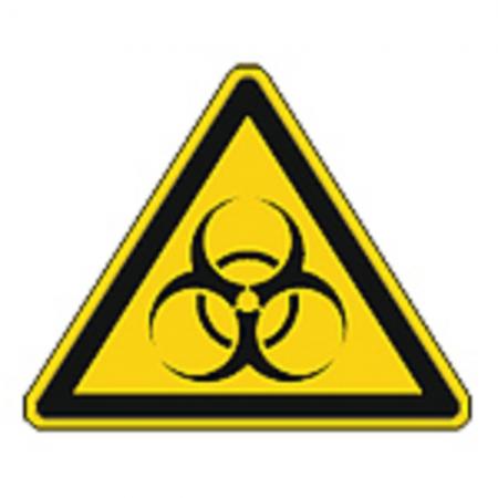 Schild Warnzeichen nach ISO 7010 - Warnung vor Biogefährdung - 320289 Gr. ca. 19 x 16 cm