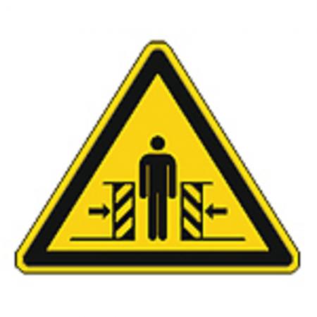 Schild Warnzeichen nach ISO 7010 - Warnung vor Quetschgefahr - 320300 Gr. ca. 19 x 16 cm