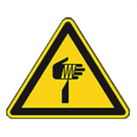 Schild Warnzeichen nach ISO 7010 - Warnung vor spitzem Gegenstand - 320302 Gr. ca. 19 x 16 cm