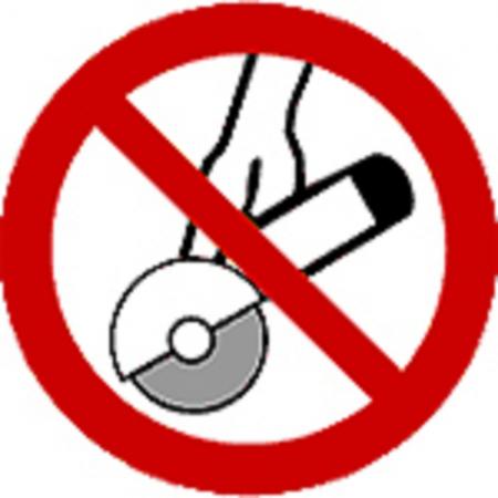 Schild Verbotszeichen nach ISO 7010 - Handgeführtes Schleifen verboten - 320512 rund Gr. ca. 20cm