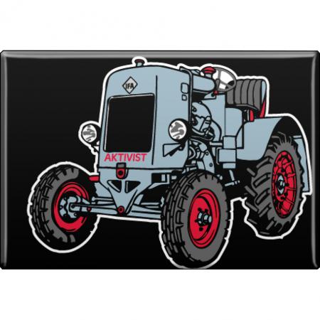 MAGNET - Traktor grau - Gr. ca. 8 x 5,5 cm - 36510 - Küchenmagnet