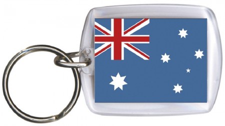 Schlüsselanhänger Anhänger - AUSTRALIEN - Gr. ca. 4x5cm - 81018 - WM Länder