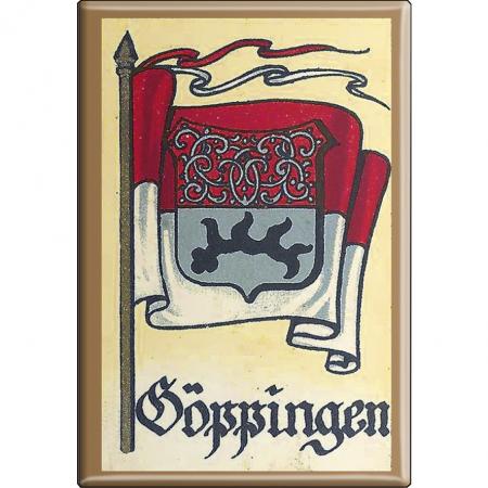 Küchenmagnet - Wappen Göppingen - Gr. ca. 8 x 5,5 cm - 37526 - Magnet Kühlschrankmagnet