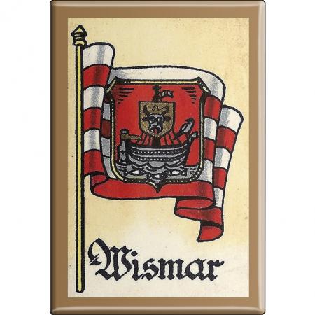 Kühlschrankmagnet Magnet - Wappen Wismar - Gr. ca. 8 x 5,5 cm - 37553
