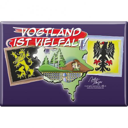 LÄNDERMAGNET - Vogtland - Gr.8x5,5 cm - 37621 - Küchenmagnet