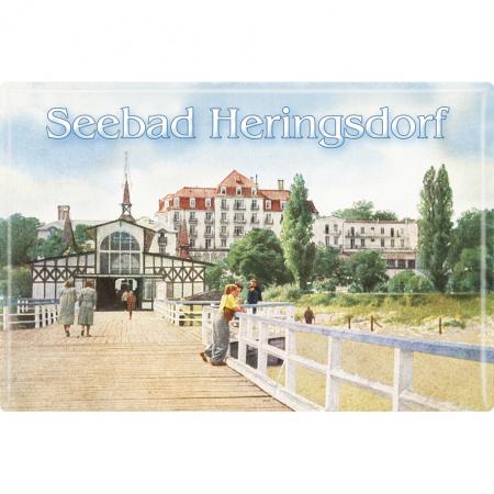 Magnet Seebad Heringsdorf Gr. ca. 8 x 5,5 cm 38138