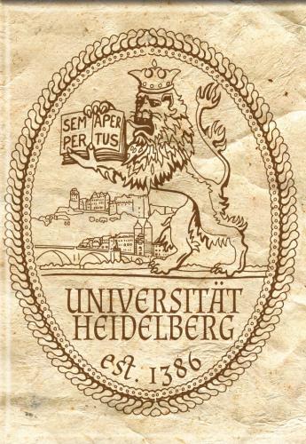 Kühlschrankmagnet - Universität Heidelberg - 38181 - Gr. ca. 8x5,5cm - Magnet