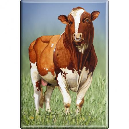 TIERMAGNET - Kuh Ochse - Gr. ca. 8 x 5,5 cm - 38314 - Küchenmagnet