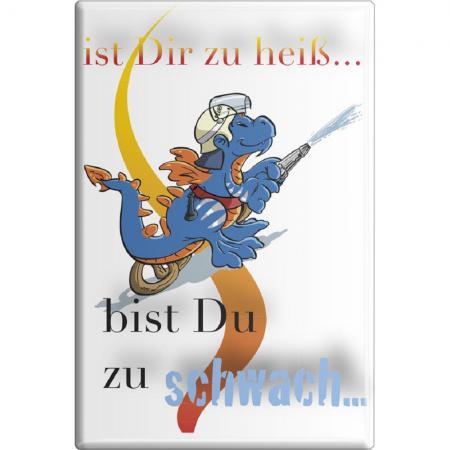 Magnet - Feuerwehr - Gr. ca.8 x 5,5 cm - 38388 - Küchenmagnet