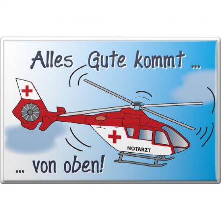 Magnet - Alles Gute... Feuerwehr - Gr. ca.8 x 5,5 cm - 38418 - Küchenmagnet