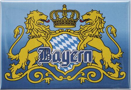 Magnet - KRONE WAPPEN BAYERN - Gr. ca. 8 x 5,5 cm - 38558