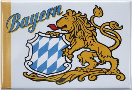 Magnet - BAYERN Wappen Löwe - Gr. ca. 8 x 5,5 cm - 38561