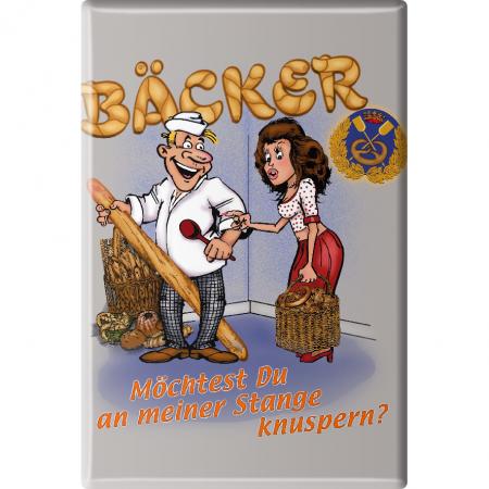 MAGNET - BÄCKER - Gr. ca. 8 x 5,5 cm - 38832 - Küchenmagnet