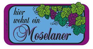 Türschild - Hier wohnt ein Moselaner - 308185