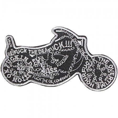 Aufnäher - Chopper Motorrad - 04965 - Gr. ca. 12 x 6 cm