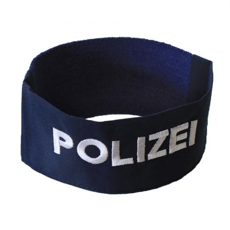 ARMBINDE  Baumwolle mit Einstickung - Polizei - 40791 blau