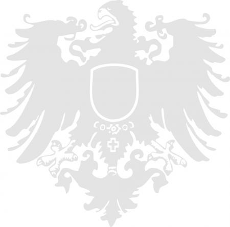 Aufkleber Wandapplikation - Wappen Preussen - AP4097 - silber / 25cm