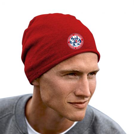 Longbeanie Slouch-Beanie Sommerbeanie mit Textildruck Wappen - FEUERWEHR ABZEICHEN - SB55054
