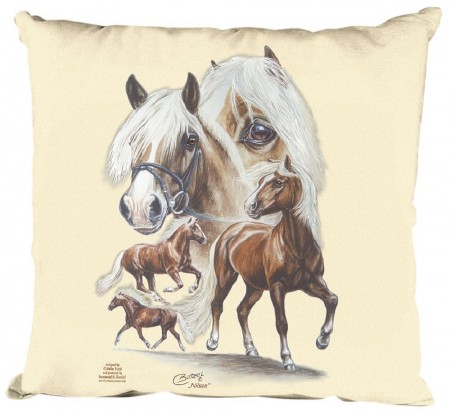 Kissen - Haflinger-NILSON - 09111 - Gr. ca. 40x40cm - Zierkissen Dekokissen - © Kollektion Bötzel
