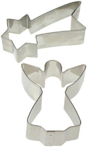 Ausstechformen 2er Set mit Backrezepten Weihnachtsbaeckerei Weihnachtsgeschenk 4997