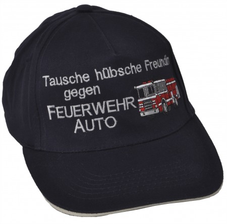 Baseballcap - Tauschgeschäft ... Freundin gegen Feuerwehrauto - 68165 schwarz