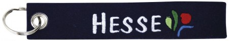 Filz-Schlüsselanhänger mit Stick Hesse Gr. ca. 17x3cm 14186 schwarz