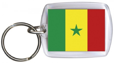Schlüsselanhänger Anhänger - SENEGAL - Gr. ca. 4x5cm - 81145 - Keyholder WM Länder