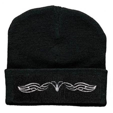 Hip-Hop Mütze mit Einstickung - Tribal Tattoo Schwinge - 50982 schwarz