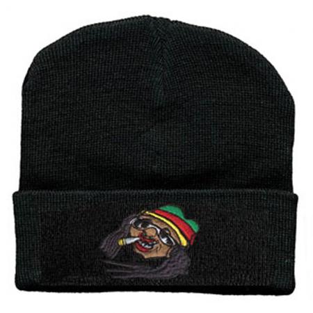 Hip-Hop Mütze mit Einstickung - Rastamann - 51000 schwarz