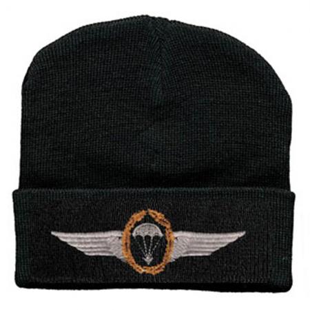 Hip-Hop Mütze Fallschirm Abzeichen Military 51037 schwarz