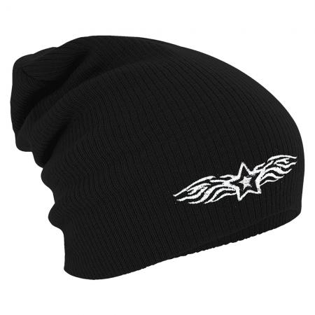 Longbeanie Slouch-Beanie Mütze Tribal Tattoo 51106