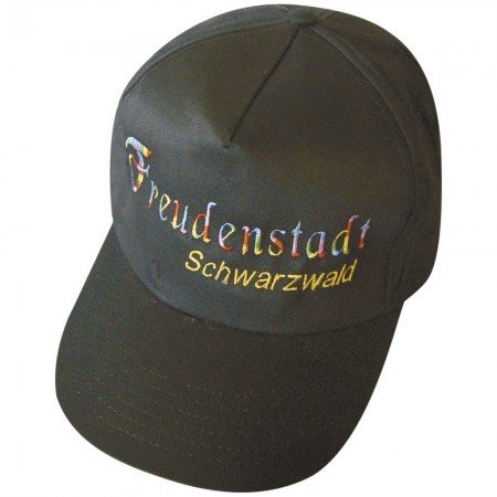 Baseballcap mit Einstickung - Freudenstadt Schwarzwald - 68030 schwarz