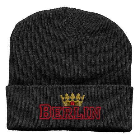 Hip-Hop Mütze Berlin Krone 51275 schwarz