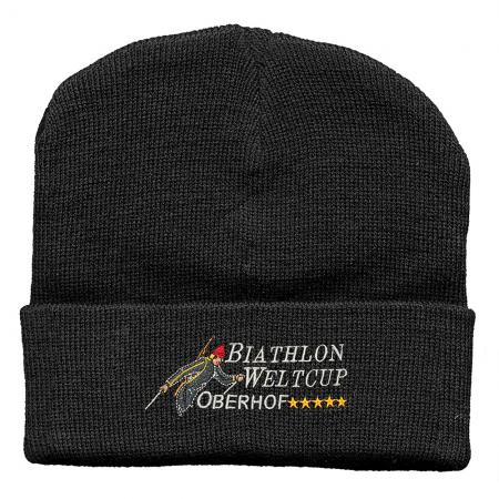 Hip-Hop Mütze Biathlon Weltcup 51279 schwarz
