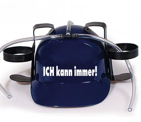 Trinkhelm Spaßhelm mit Print - Ich kann immer - 51612