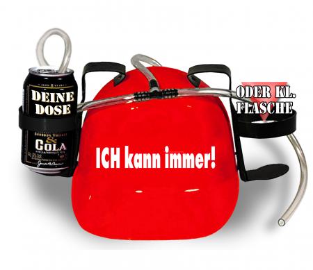 Trinkhelm Spaßhelm mit Print - Ich kann immer - 51612