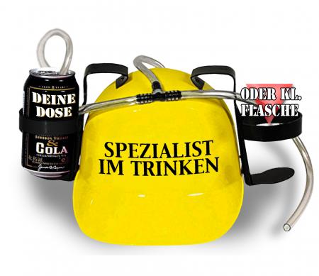 Trinkhelm Spaßhelm mit Print - Spezialist im Trinken - 51632