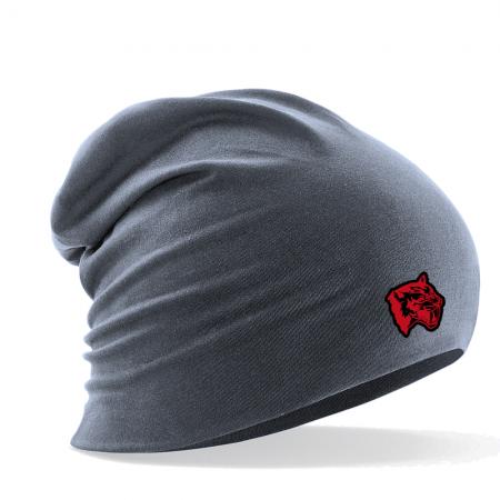 Longbeanie Slouch-Beanie Sommerbeanie mit Textildruck - SÄBELZAHNTIGER - SB55064