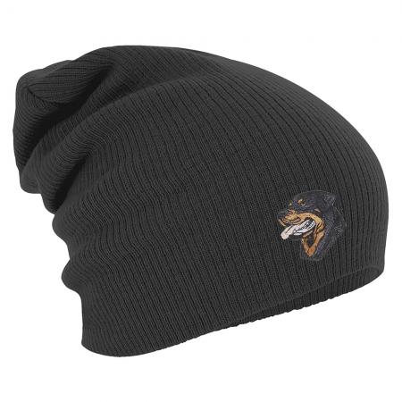 Longbeanie Slouch-Beanie Wintermütze Rottweiler 54103