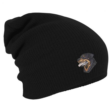 Longbeanie Slouch-Beanie Wintermütze Rottweiler 54103