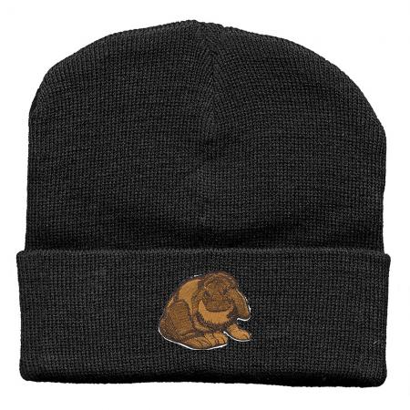 Hip-Hop Mütze Einstickung Kaninchen braun 54314