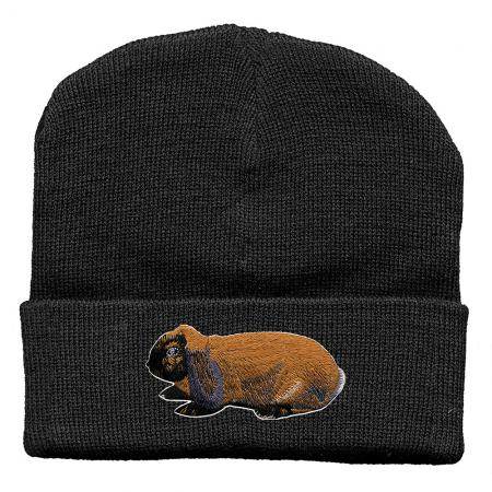 Hip-Hop Mütze Einstickung Kaninchen hellbraun 54328